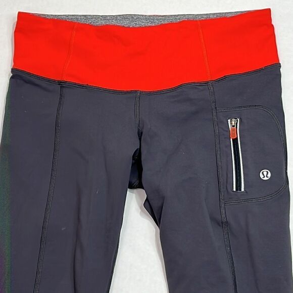 Lululemon Run Fast Crop Leggings Tight 6 - Picture 2 of 9